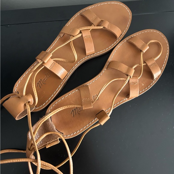Madewell Boardwalk Lace-Up Leather Sandals - Picture 5 of 6